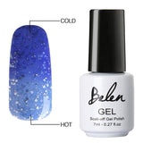 Belen 3 Color 2 Color Thermal Nail Gel Polish 7ml Temperature Color Changing Soak Off UV Gel Lacquer Manicure Lucky Varnish