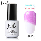 Belen 3 Color 2 Color Thermal Nail Gel Polish 7ml Temperature Color Changing Soak Off UV Gel Lacquer Manicure Lucky Varnish