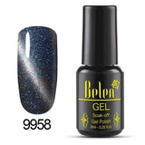 Belen 58 Color 8ML Not Moving 3D Cat Eye Line Gel Nail Polish Soak Off UV LED Varnish Nail Art Lacquer Base Top Primer Magnetic