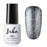 Belen 7ml Black White Nail UV Gel Polish Bling Glitter Platinum Lucky Gel Varnish Semi Permanent Enamel Hybrid Gellak Lacquer