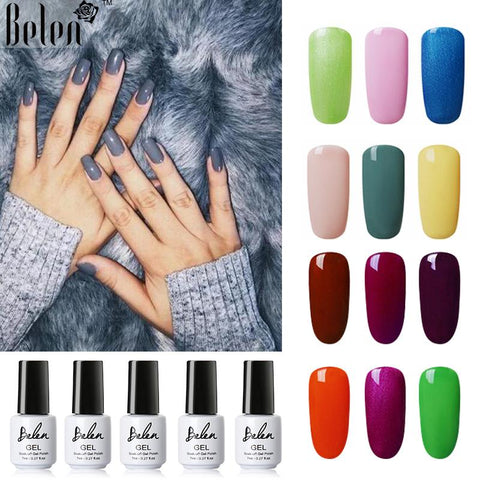 Belen 7ml Nail Art Nail Polish UV Led Gel  Gel Polish Lucky Soak Off Vernish Semi Permanent Lucky Lacquer Gelpolish Gel