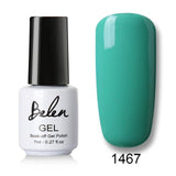Belen 7ml Nail Polish Gorgeous Color Nail Gel Polish Vernis Semi Permanent Gel Lacquer Soak Off Nail Varnishes Gelpolish