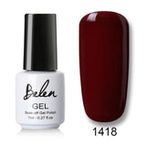 Belen 7ml Nail Polish Gorgeous Color Nail Gel Polish Vernis Semi Permanent Gel Lacquer Soak Off Nail Varnishes Gelpolish