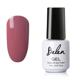 Belen 7ml White Bottle Nude And Wine Red Series Color Nail Polish Sale Semi Permanent Lacquer Enamel DIY Nail Varnish Manicure