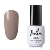 Belen 7ml White Bottle Nude And Wine Red Series Color Nail Polish Sale Semi Permanent Lacquer Enamel DIY Nail Varnish Manicure