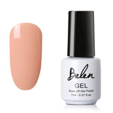 Belen 7ml White Bottle Nude And Wine Red Series Color Nail Polish Sale Semi Permanent Lacquer Enamel DIY Nail Varnish Manicure