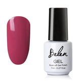 Belen 7ml White Bottle Nude And Wine Red Series Color Nail Polish Sale Semi Permanent Lacquer Enamel DIY Nail Varnish Manicure