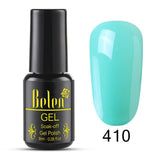 Belen Pureple Red Pure Glitter Color UV Gel Polish 8ml Lacquer Semi Vernis Permanant Long Lasting Varnish Manicure Base Top