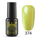 Belen Pureple Red Pure Glitter Color UV Gel Polish 8ml Lacquer Semi Vernis Permanant Long Lasting Varnish Manicure Base Top