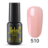 Belen Pureple Red Pure Glitter Color UV Gel Polish 8ml Lacquer Semi Vernis Permanant Long Lasting Varnish Manicure Base Top