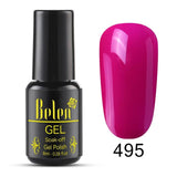 Belen Pureple Red Pure Glitter Color UV Gel Polish 8ml Lacquer Semi Vernis Permanant Long Lasting Varnish Manicure Base Top