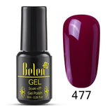 Belen Pureple Red Pure Glitter Color UV Gel Polish 8ml Lacquer Semi Vernis Permanant Long Lasting Varnish Manicure Base Top