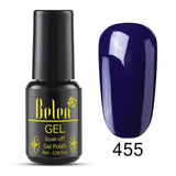 Belen Pureple Red Pure Glitter Color UV Gel Polish 8ml Lacquer Semi Vernis Permanant Long Lasting Varnish Manicure Base Top