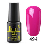 Belen Pureple Red Pure Glitter Color UV Gel Polish 8ml Lacquer Semi Vernis Permanant Long Lasting Varnish Manicure Base Top