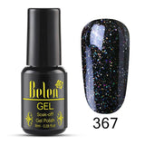 Belen Pureple Red Pure Glitter Color UV Gel Polish 8ml Lacquer Semi Vernis Permanant Long Lasting Varnish Manicure Base Top