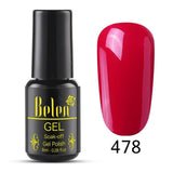Belen Pureple Red Pure Glitter Color UV Gel Polish 8ml Lacquer Semi Vernis Permanant Long Lasting Varnish Manicure Base Top