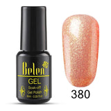 Belen Pureple Red Pure Glitter Color UV Gel Polish 8ml Lacquer Semi Vernis Permanant Long Lasting Varnish Manicure Base Top
