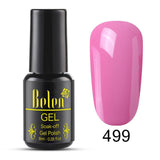 Belen Pureple Red Pure Glitter Color UV Gel Polish 8ml Lacquer Semi Vernis Permanant Long Lasting Varnish Manicure Base Top