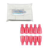 Bittb Nail Art Tools Set Polish Remover Wipes Kit Professional Manicure Nail Removal Clip Beauty Nail Remover Aid Cotton Tissues