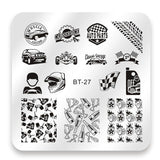 Biutee 6*6cm Square Nail Stamping Plates Lace Flower Animal Pattern Nail Art Stamp Stamping Template Image Plate Stencils