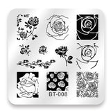 Biutee 6*6cm Square Nail Stamping Plates Lace Flower Animal Pattern Nail Art Stamp Stamping Template Image Plate Stencils