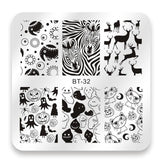 Biutee 6*6cm Square Nail Stamping Plates Lace Flower Animal Pattern Nail Art Stamp Stamping Template Image Plate Stencils