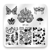 Biutee 6*6cm Square Nail Stamping Plates Lace Flower Animal Pattern Nail Art Stamp Stamping Template Image Plate Stencils