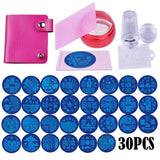 Biutee Nail Stamping Plates Set Flower Animal Pattern Nail Art Stamper & Scraper Template Image Plate Stencil Nails Tool