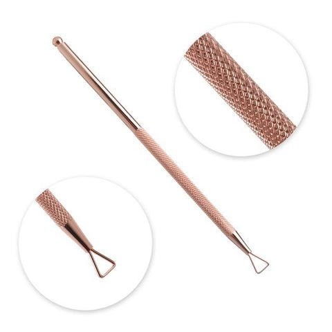 Biutee Rose Gold Silver Stainless Steel Triangle Stick Rod UV Gel Polish Remover Wet Paper Nail Care Nail Art Tool