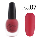 Bk new 20 colors Satin Frosted bottle long lasting nail art varnish dull nail Enamel manicure design quick dry matte nail polish