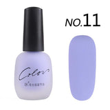 Bk new 20 colors Satin Frosted bottle long lasting nail art varnish dull nail Enamel manicure design quick dry matte nail polish
