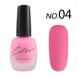 Bk new 20 colors Satin Frosted bottle long lasting nail art varnish dull nail Enamel manicure design quick dry matte nail polish