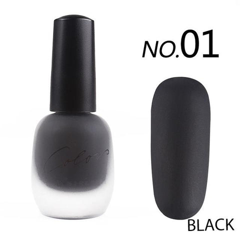 Bk new 20 colors Satin Frosted bottle long lasting nail art varnish dull nail Enamel manicure design quick dry matte nail polish