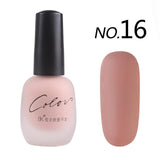 Bk new 20 colors Satin Frosted bottle long lasting nail art varnish dull nail Enamel manicure design quick dry matte nail polish