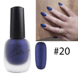 Bk new 20 colors Satin Frosted bottle long lasting nail art varnish dull nail Enamel manicure design quick dry matte nail polish