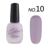 Bk new 20 colors Satin Frosted bottle long lasting nail art varnish dull nail Enamel manicure design quick dry matte nail polish