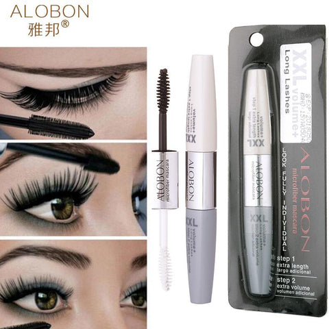 Black Alobon 4d Fiber ink Mascara Lashes Mascara Extensions Rimel Thick Curling Eyelashes Eye Waterproof Mascara Eyelash Serum