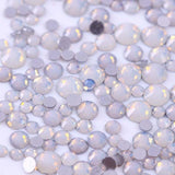 Black Holographic Nail Crystal Rhinestone Multi-size Flat Bottom Glass Gems Accessories DIY Manicure Nail Art 3D Decoration