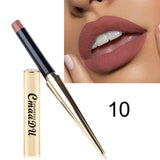 Brand 2018 Sexy Matte Lipstick Batom Mate Nude Color Waterproof Long Lasting Makeup Lipstick Silky Texture Durable Lips Cosmetic