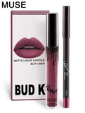 Brand BUD K liquid matte lipstick lips pencil makeup lasting waterproof Mate lip gloss rouge a levre cosmetics lip kit batom