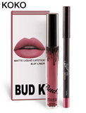Brand BUD K liquid matte lipstick lips pencil makeup lasting waterproof Mate lip gloss rouge a levre cosmetics lip kit batom