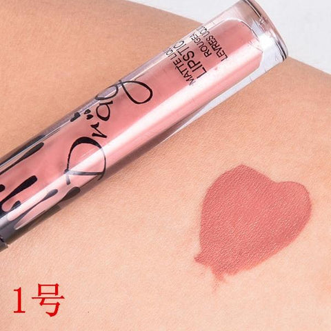 Brand Batom Nude Lipstick Tint for Lips Cosmetics Longwear Not Fade Magic Lip Gloss Matte Metallic Liquid Lipstick Tinte Labbra