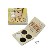 Brand Makeup 4 Colors Matte Eye Shadow Palette The Nude Minerals Balm Powder Pigment Cosmetics Glitter Eyeshadow Make Up Palette