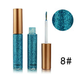 Brand New 10 Colors White Gold Glitter Eyeshadow For Easy to Wear Waterproof Liquid Eyeliner Beauty Eye Liner Makeup