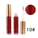 Brand New 10 Colors White Gold Glitter Eyeshadow For Easy to Wear Waterproof Liquid Eyeliner Beauty Eye Liner Makeup