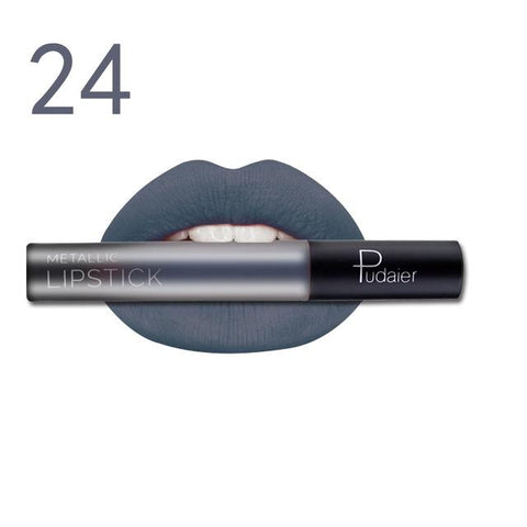 Brand PUDAIER Colors Liquid Lipstick Waterproof Nude Matte Lipstick Velvet Glossy Lips Gloss Lipstick Lip Balm Sexy Red Colors