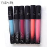 Brand PUDAIER Colors Liquid Lipstick Waterproof Nude Matte Lipstick Velvet Glossy Lips Gloss Lipstick Lip Balm Sexy Red Colors