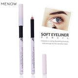 Brand Waterproof White Glitter Eyeliner Pencils MENOW Makeup Long Lasting Soft Pigments Eye Liner Pen