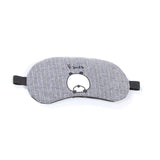 Breathable Cotton Linen Home Eyeshade Unisex Cold Hot Protecting Eyese Cover YZ-5394 Cartoon Print Sleep Face Eye Mask