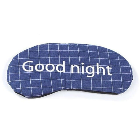 Breathable Cotton Linen Home Eyeshade Unisex Cold Hot Protecting Eyese Cover YZ-5394 Cartoon Print Sleep Face Eye Mask